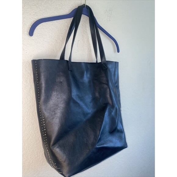 American Eagle Studed Rhine genuine soft Imitation leather tote Bag 16x15 - Picture 1 of 13